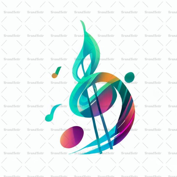 Abstrakte Musiknoten